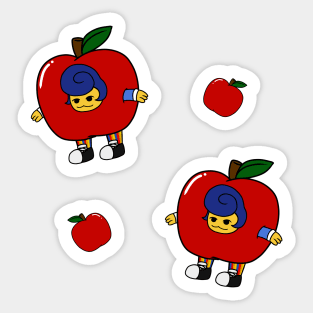 wally darling apple chibi Sticker